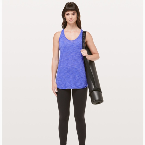 Lululemon racerback tank in heathered lazurite - Picture 1 of 5